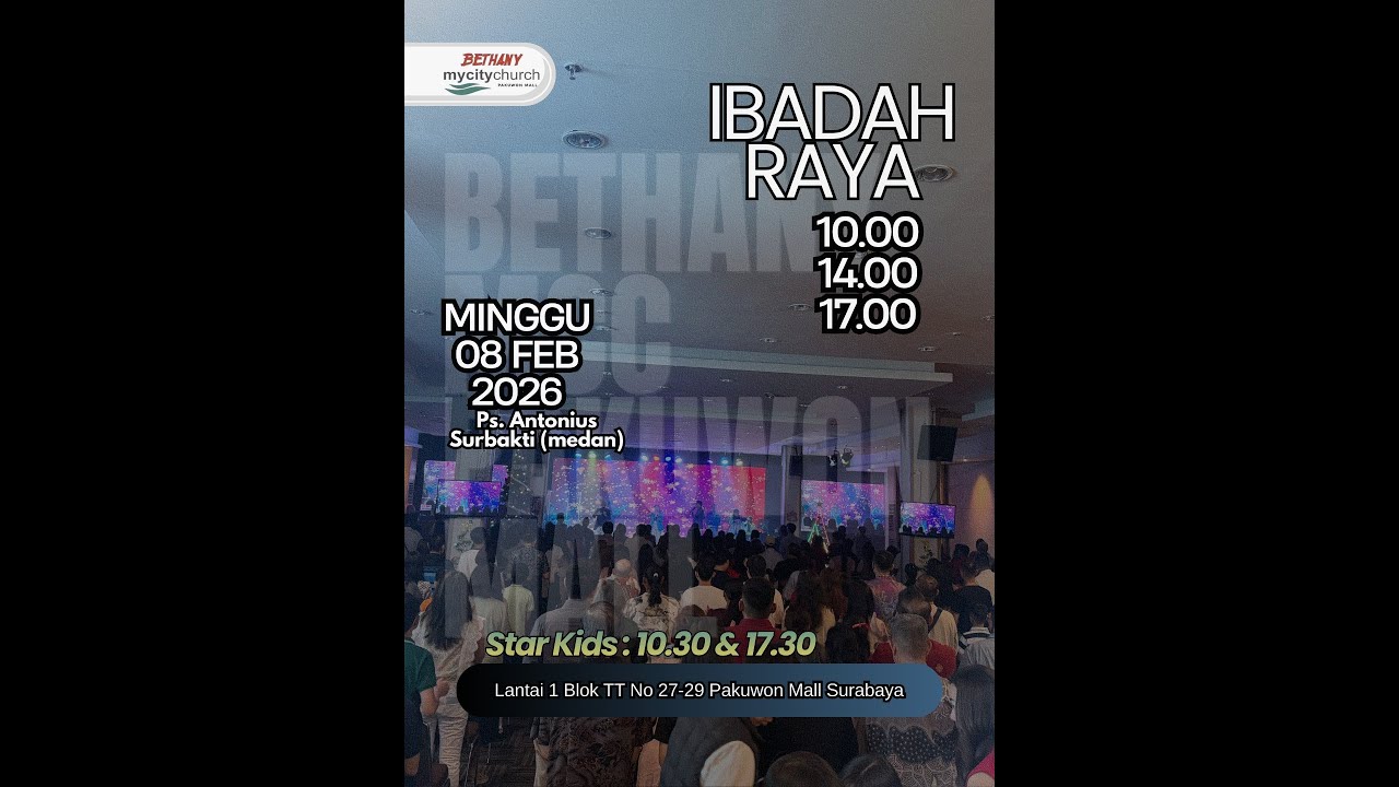 Ibadah Raya  8 February 2026, Pdt Antonius Surbakti