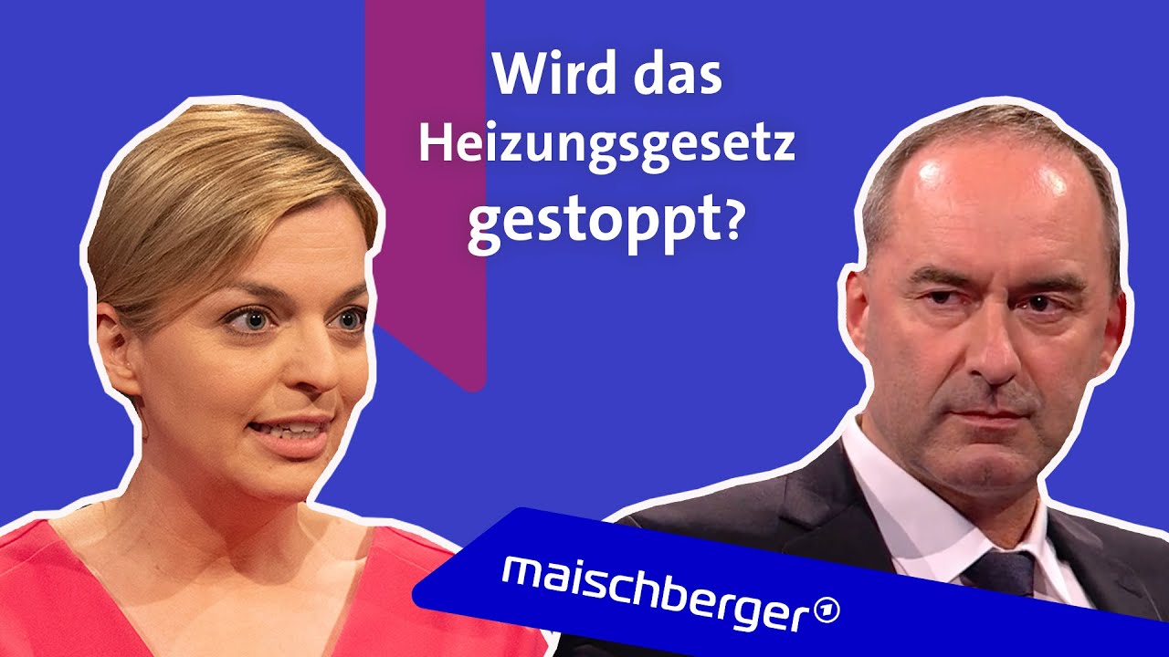 Heizungs-Streit: Katharina Schulze (B’90/Grüne) und Hubert Aiwanger (Freie Wähler) | maischberger
