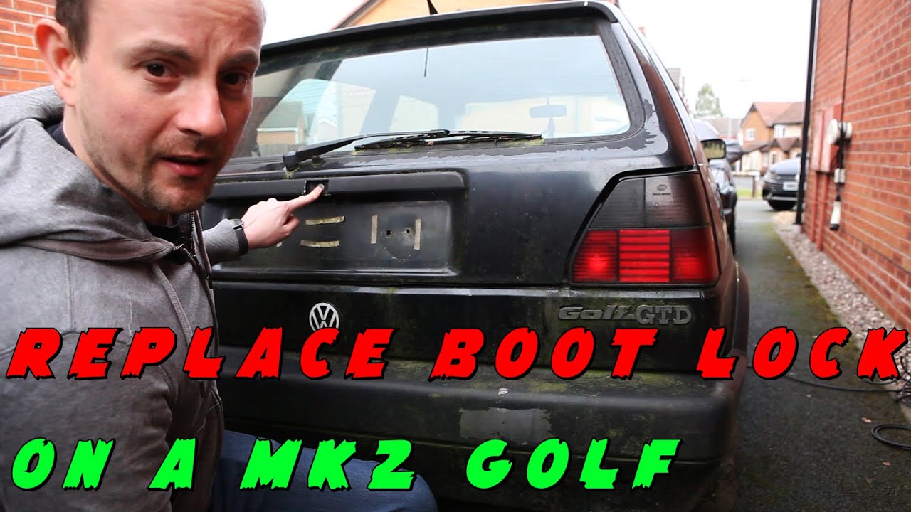 How to replace the Boot lock on a MK2 Golf