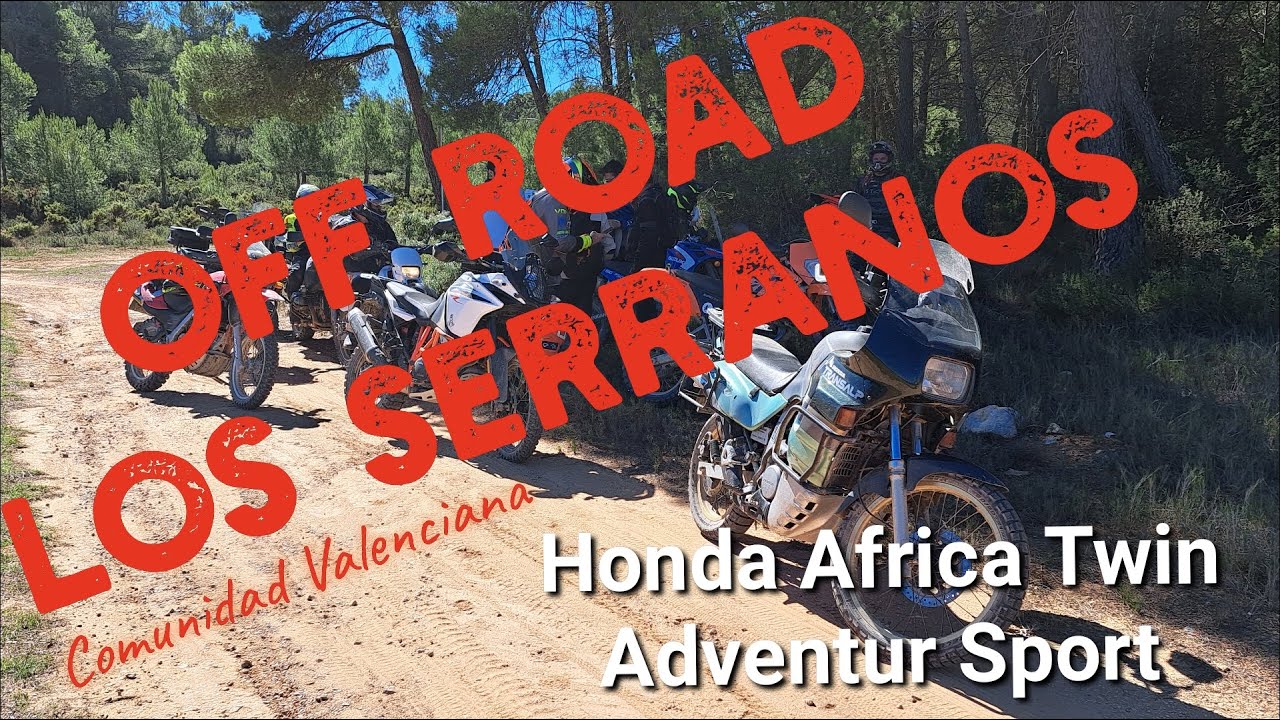 Ruta OFF ROAD por Los Serranos, caída incluida Africa Twin.
