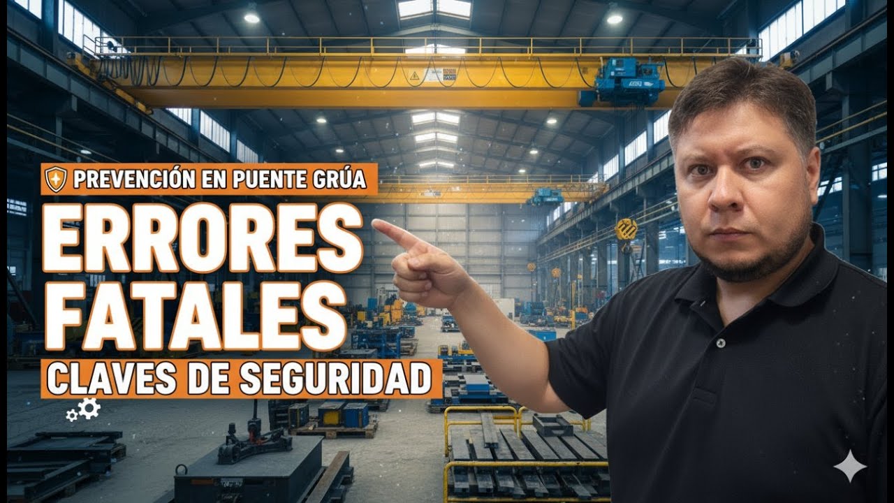 🛡️ Prevención en Puente Grúa: Seguridad, errores fatales y claves para evitar accidentes