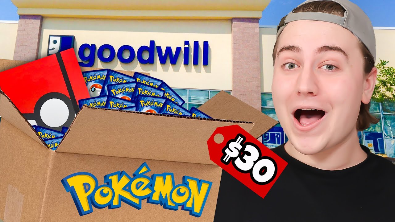 I Bought A Pok&eacute;mon Card Collection From Goodwill!!!!
