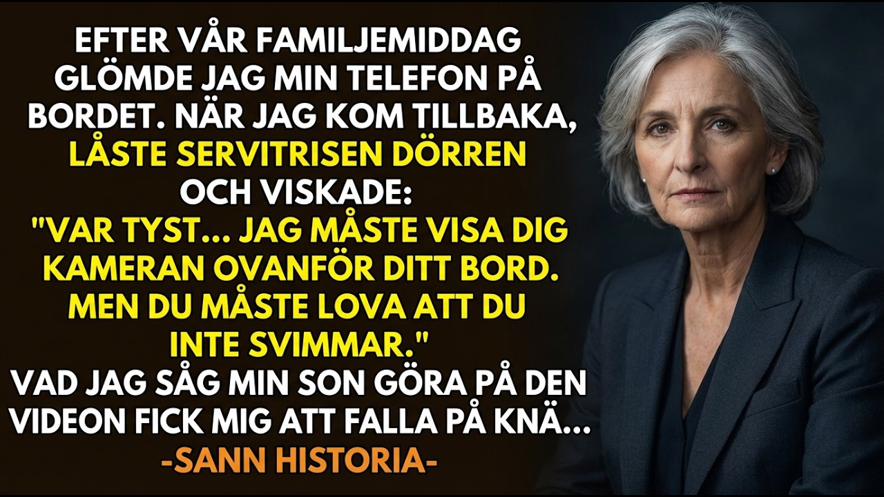SANN HISTORIA 👵💔 Jag lämnade min telefon. Vad servitrisen visade räddade mitt liv.