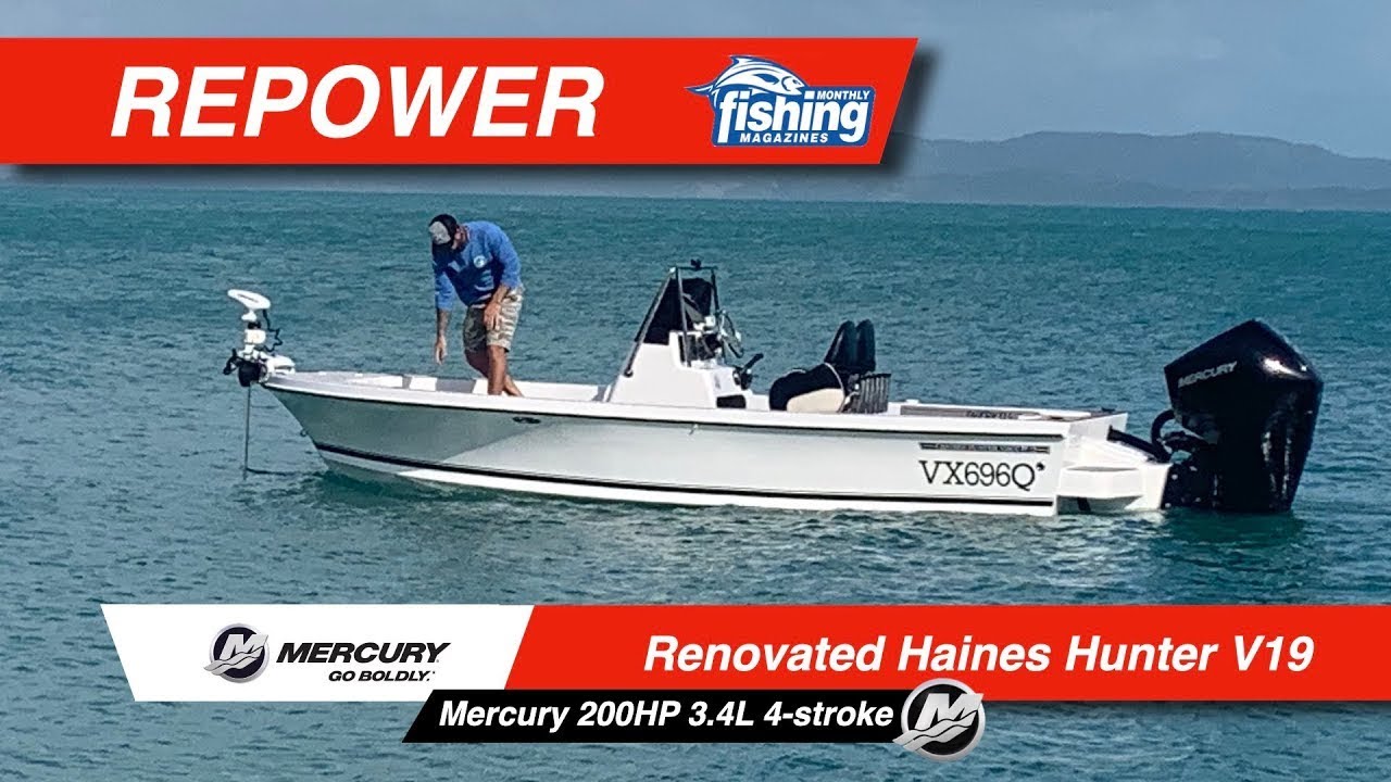 Repower | Тони Байгрейв переоборудовал Haines Hunter V19 в четырёхтактный двигатель Mercury 200 V6