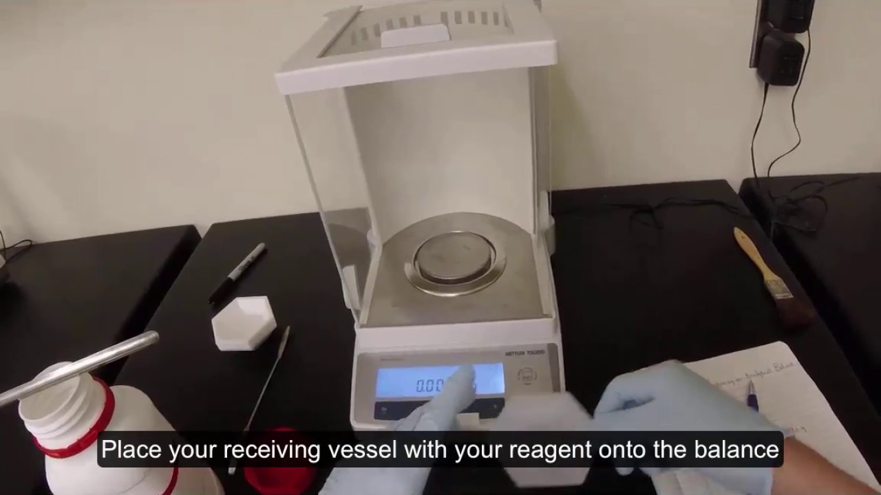Using and Maintaining the Analytical Balances