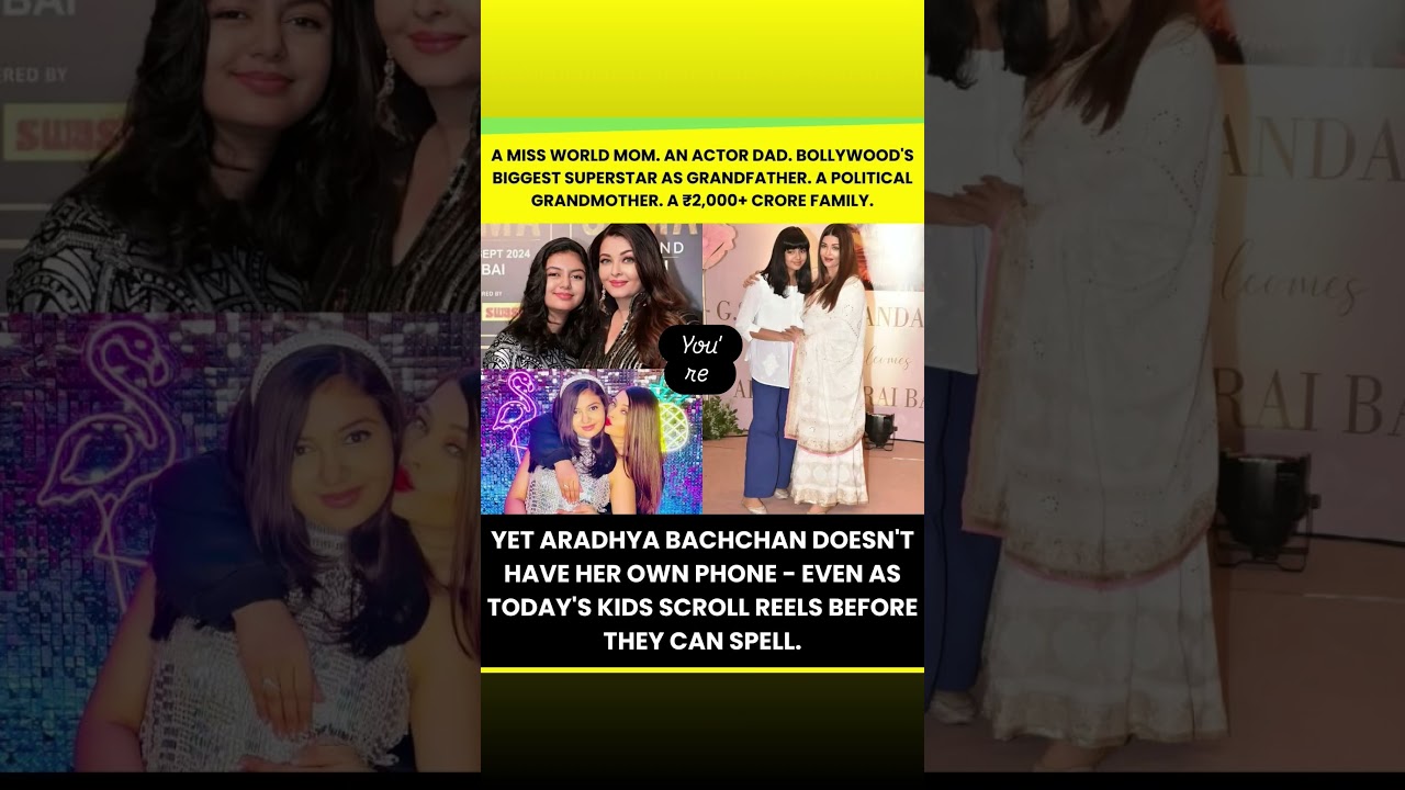 In an age where children often grow up glued to screens, the story of Aaradhya Bachchan stands