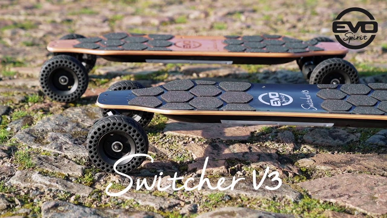 EVO-SPIRIT - SWITCHER V3🛹 Skate électrique Tout chemin / Longboard ⚡