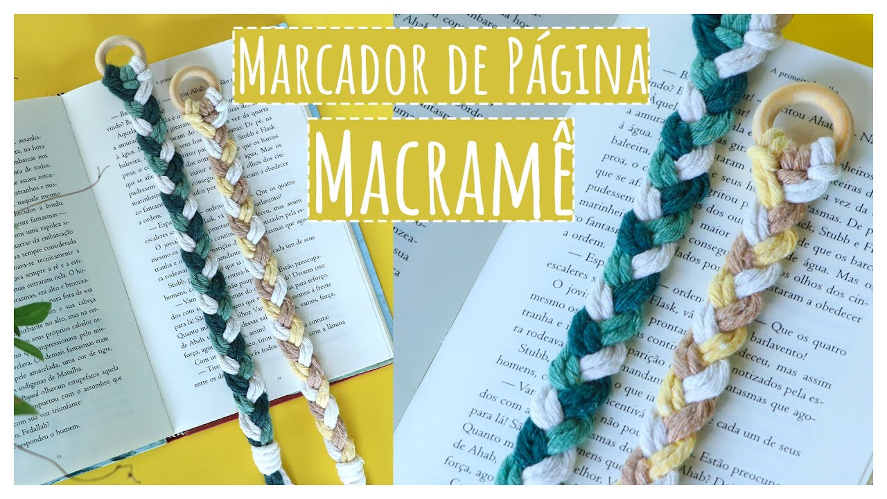 Marcador de Página em Macramê Fácil e em menos de 10min!