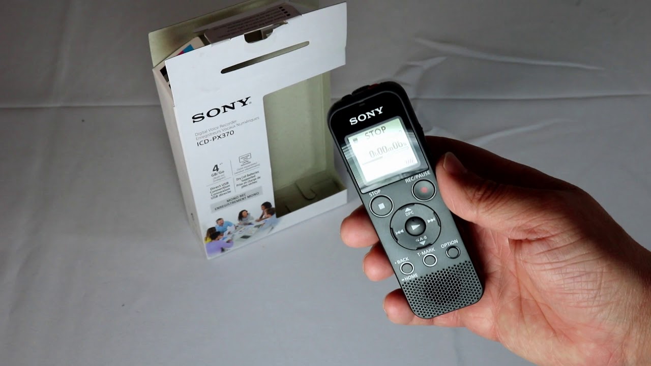 Review: Sony ICDPX370 Mono Digital Voice Recorder with Built-in USB, black