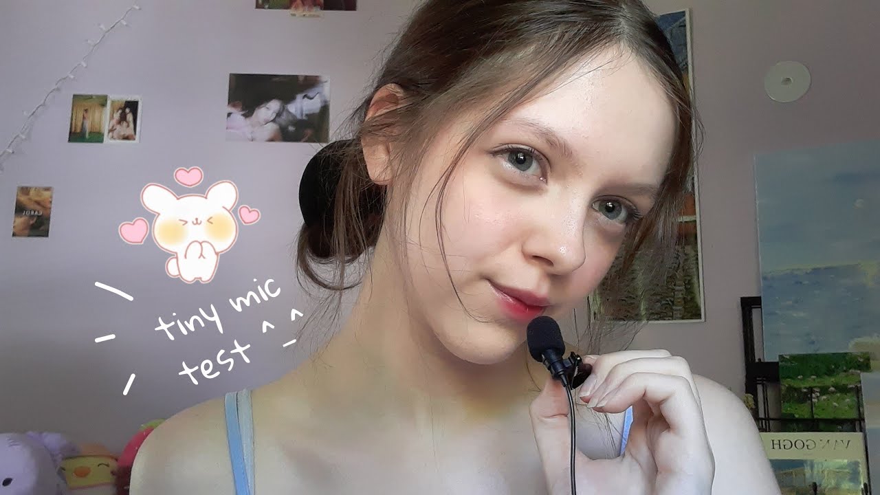ASMR tiny mic test ˙꒳​˙ lofi (whispering)