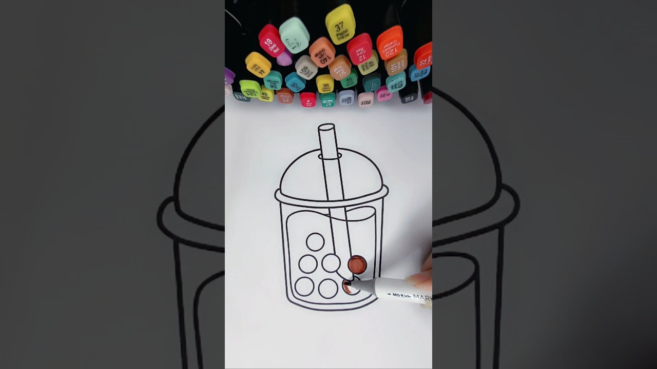 Boba Tea ASMR Coloring | Video