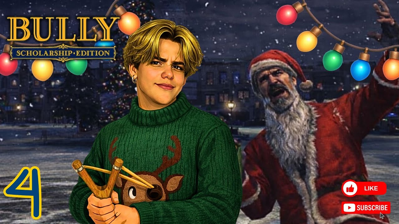 #PARTE 4 - CHEGOU O NATAL E UM PAPAI NOEL CRACUDO - BULLY: SCHOLARSHIP EDITION