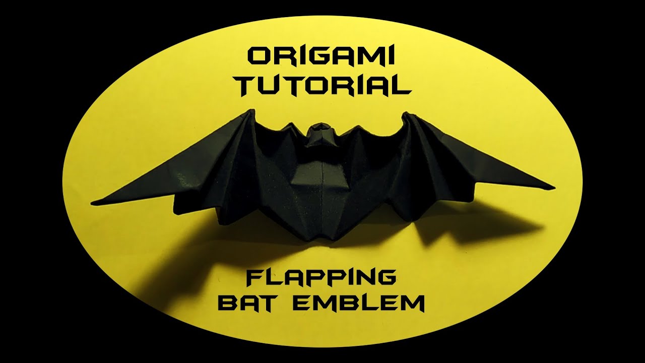 Holy Origami, Batman! A Flapping Clapping Bat-Emblem! | Action-Origami Tutorial