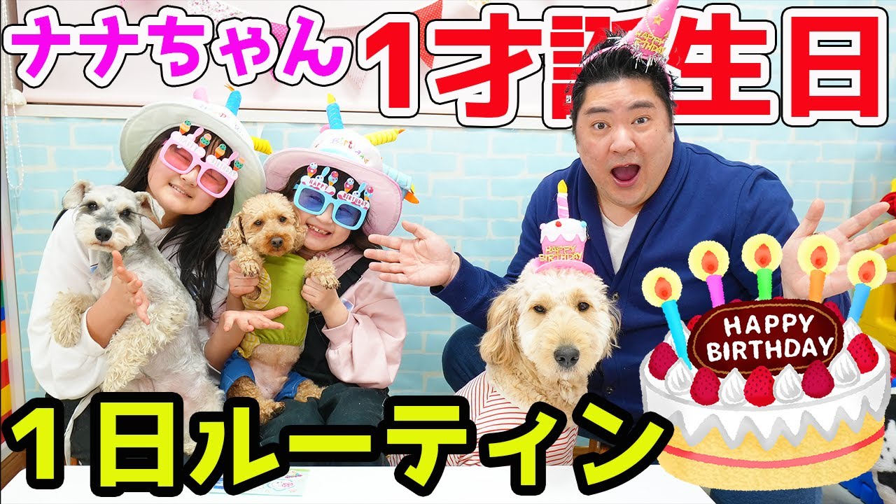 愛犬ナナちゃん1歳誕生日の１日ルーティンVlog - はねまりチャンネル