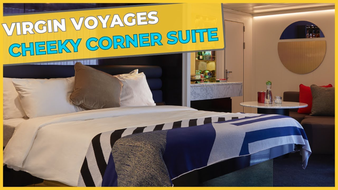 VIRGIN VOYAGES - Cheeky Corner Suite - Rockstar Quarters - Resilient Lady - Cabin Tour 4K