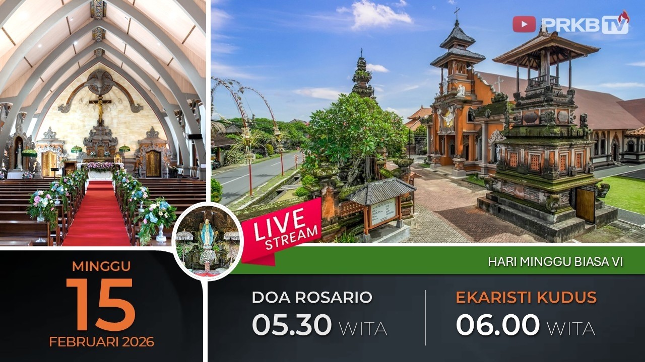 LIVE DOA ROSARIO & EKARISTI KUDUS,  15/2/26 05.30 WITA
