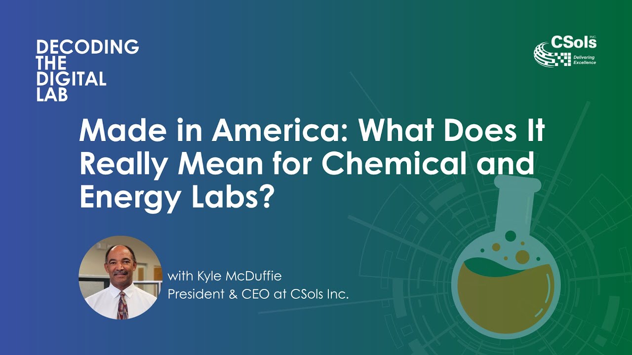S01 E012 Made in America: What Does It Really Mean for Chemical and Energy Labs