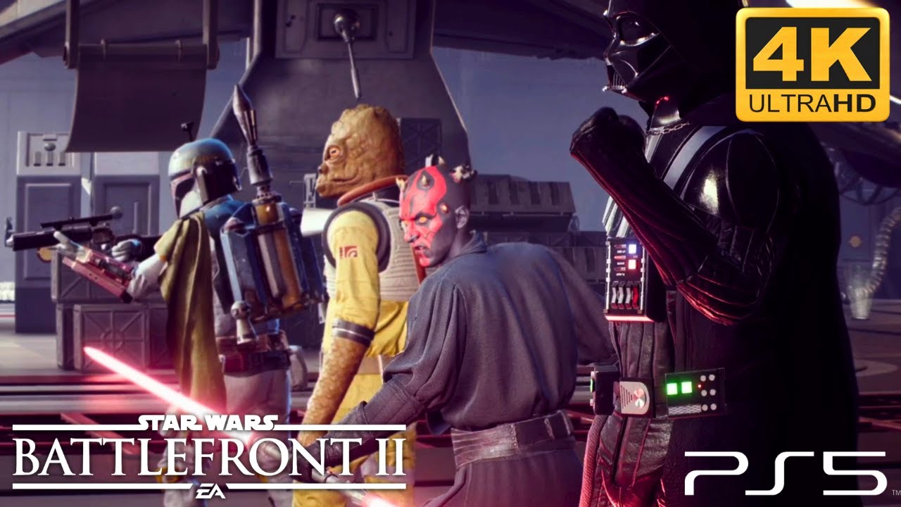 Герои против злодеев | Геймплей в 4K | Star Wars Battlefront 2 (без комментариев)