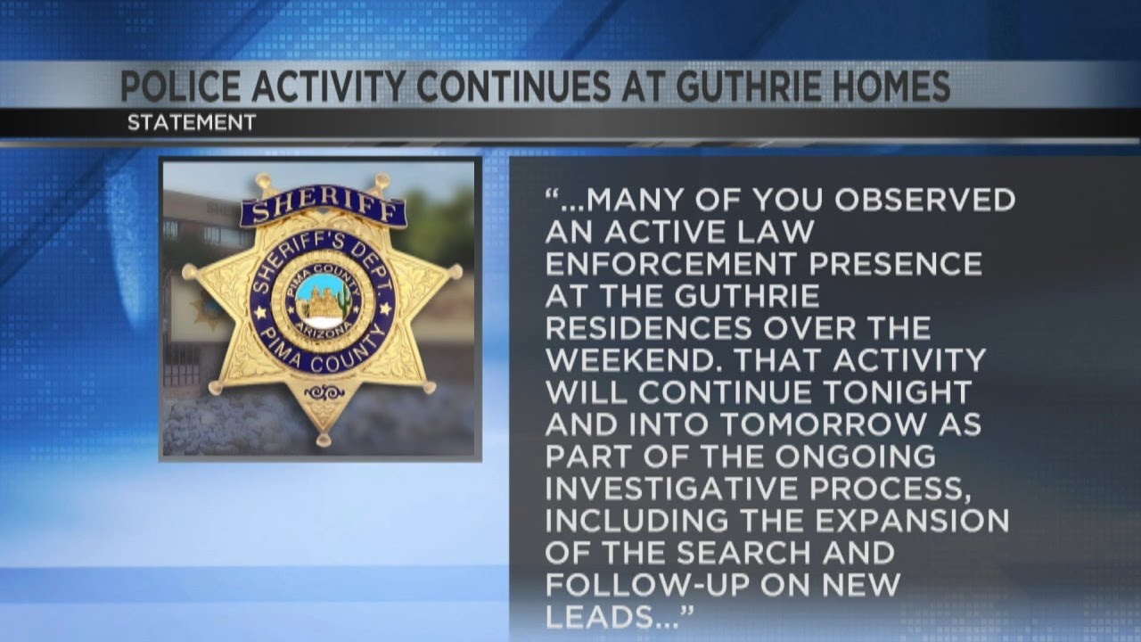 Law enforcement activity continues at Nancy Guthrie's Tucson home