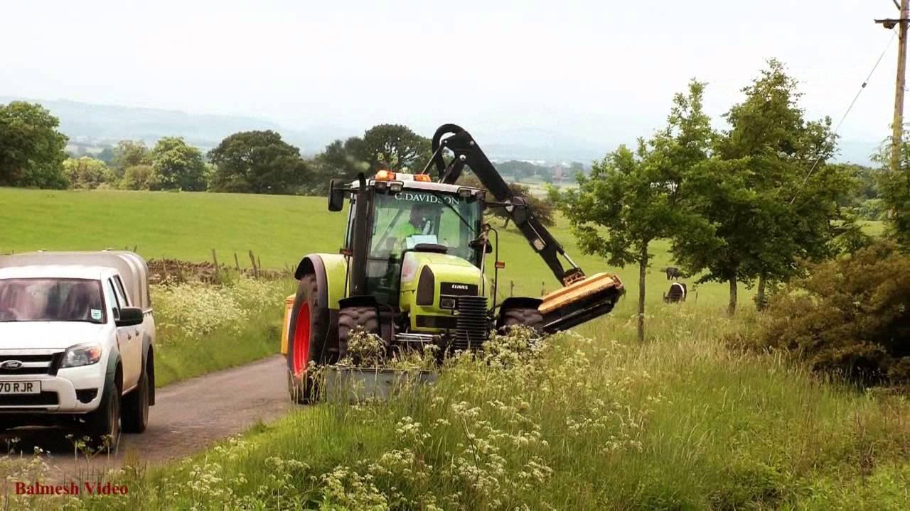 Verge Cutting with Claas and Strimming as Well !