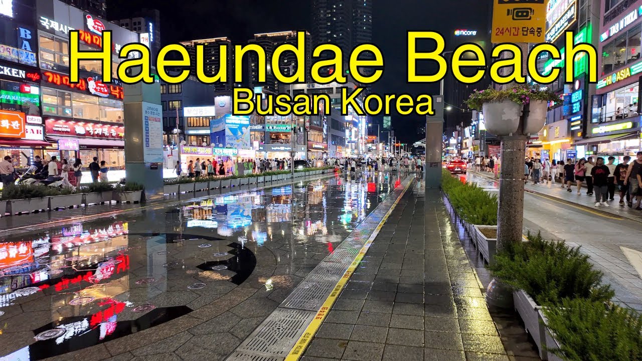 Saturday Night at Haeundae Beach in Busan Korea and It Was INSANE!