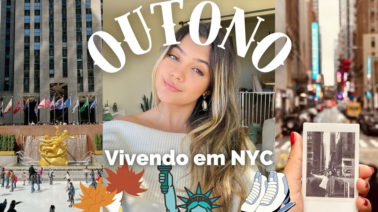 OUTONO EM NYC🍁🗽🇺🇸 •patinando no Bryant Park • Saindo com meus amigos