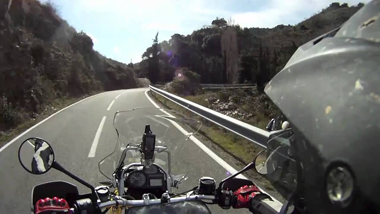 BMW R 1200 GS Adventure on a twisty road