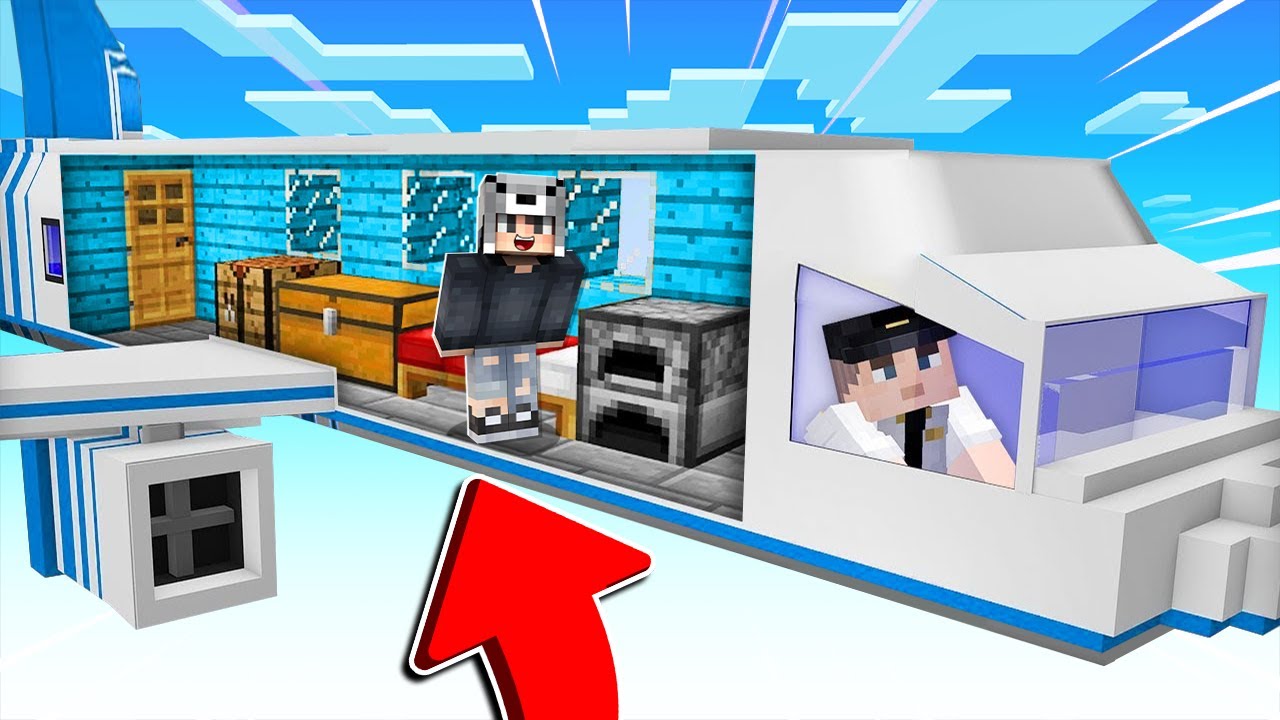 UÇAĞIN İÇİNE GİZLİ ODA YAPMANIN 3 YOLU 😱 - Minecraft