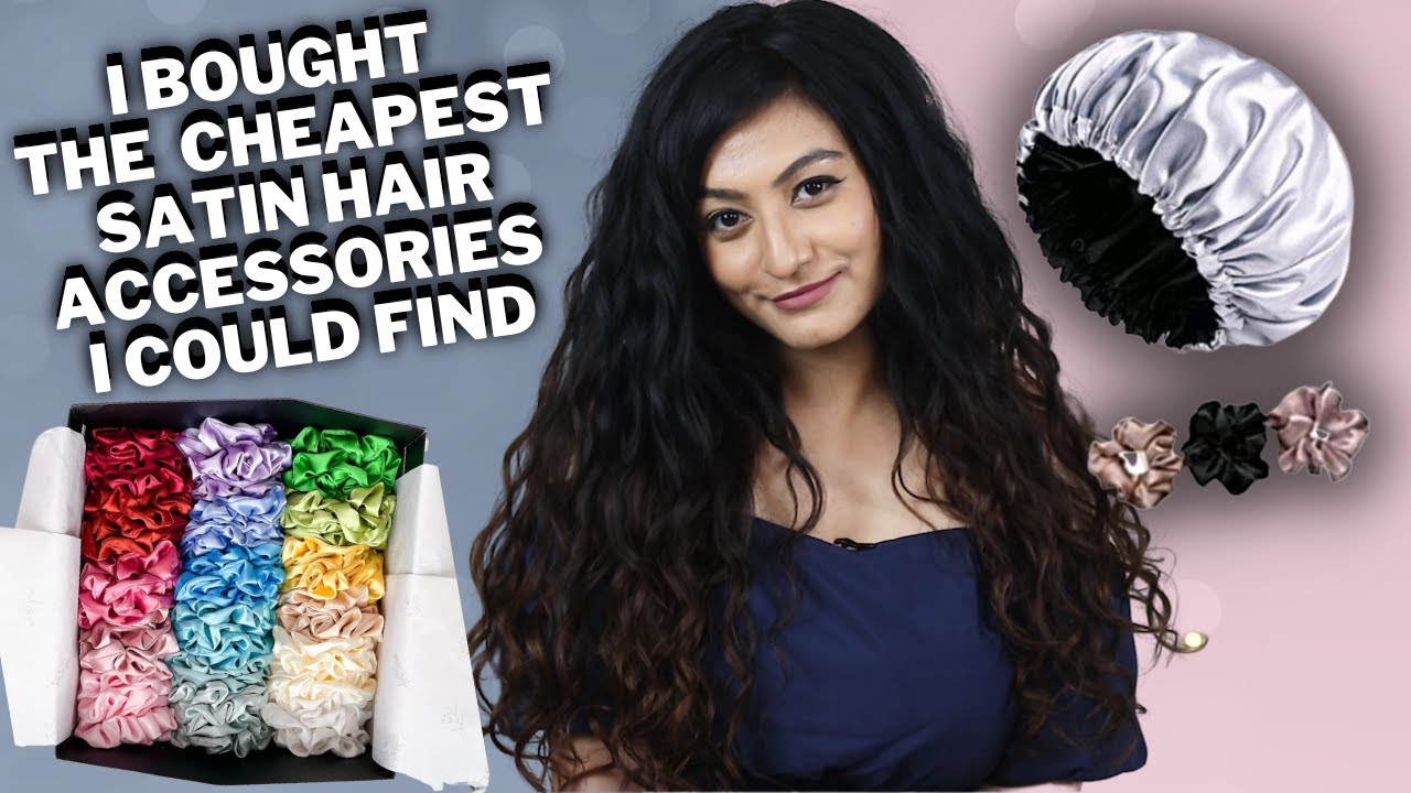 I Bought the CHEAPEST MOST AFFORDABLE Curly Hair Accessories In India | 2023 & Giveaway