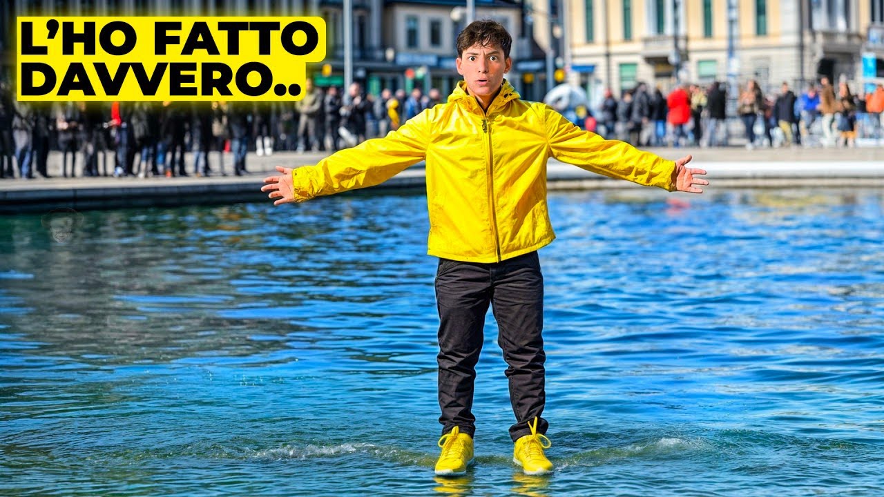 Cammino sull'ACQUA e la Gente IMPAZZISCE..
