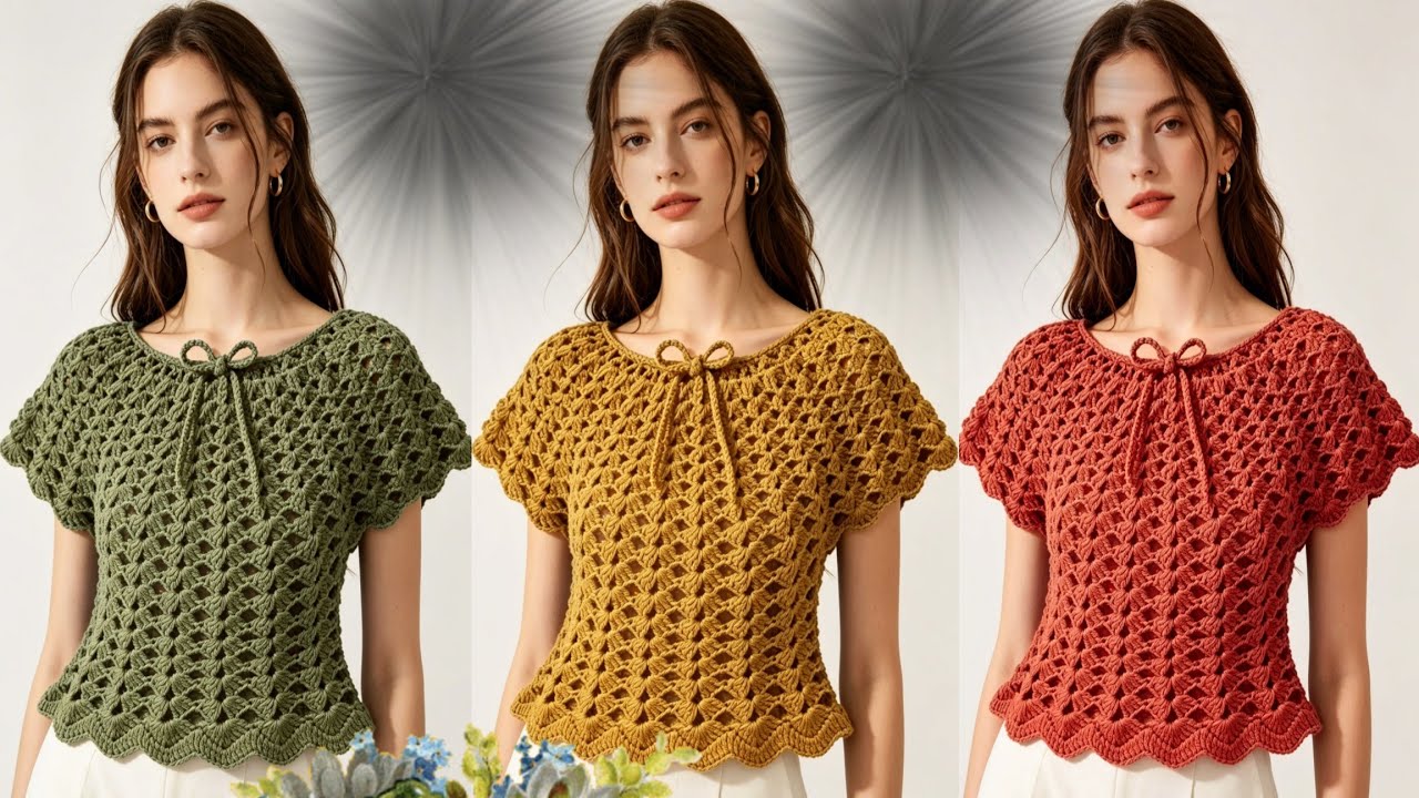 ⛔️ !!Woow¡¡ Esta es la BLUSA a CROCHET más VENDIDA en INTERNET (Explicación GRATIS) 😱