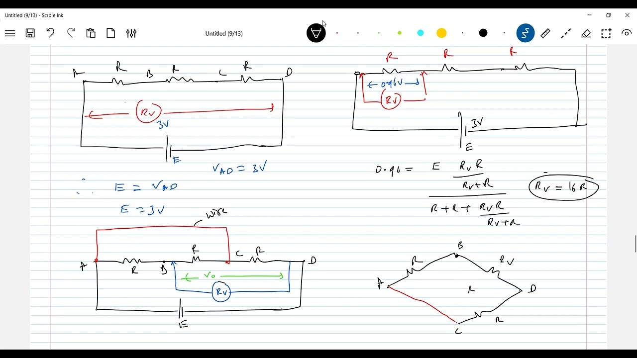 8) Pathfinder Physics | Current Electricity | Problem on voltmeter connected in a circuit