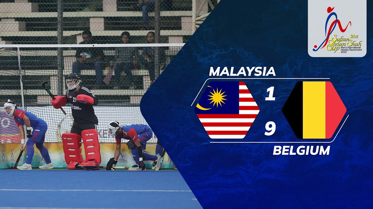 Malaysia 1 - 9 Belgium | Sorotan Piala Sultan Azlan Shah 2025