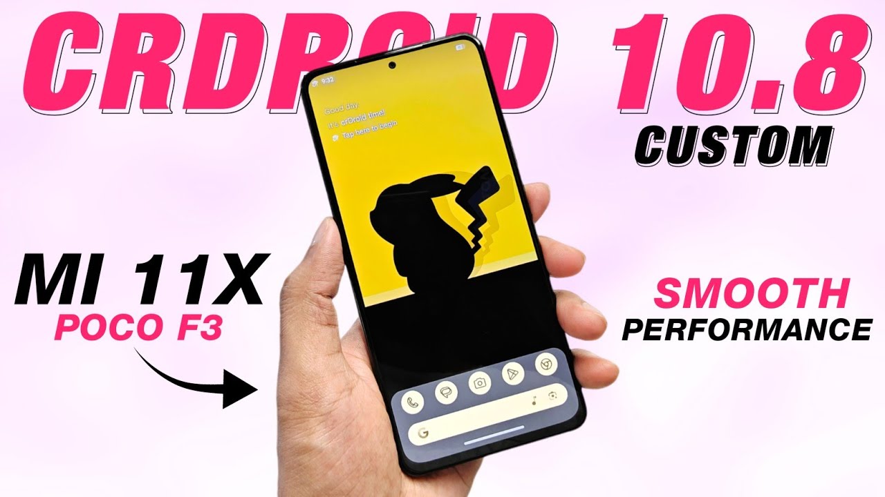 CrDroid 10.8 Custom For Mi 11X & POCO F3 | Android 14 | Smooth And Good Performance