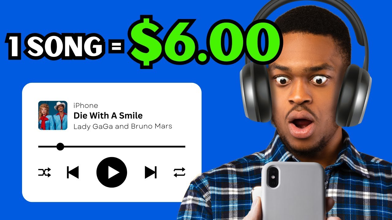 Earn Cash Listening To Music (Make Money Online From Home 2025)