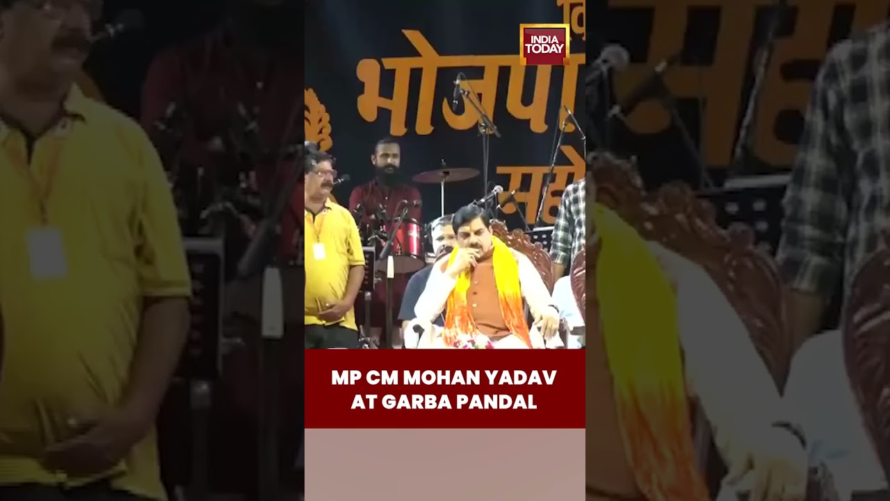 Madhya Pradesh CM Mohan Yadav Joins Festivities at Garba Pandal | India Today