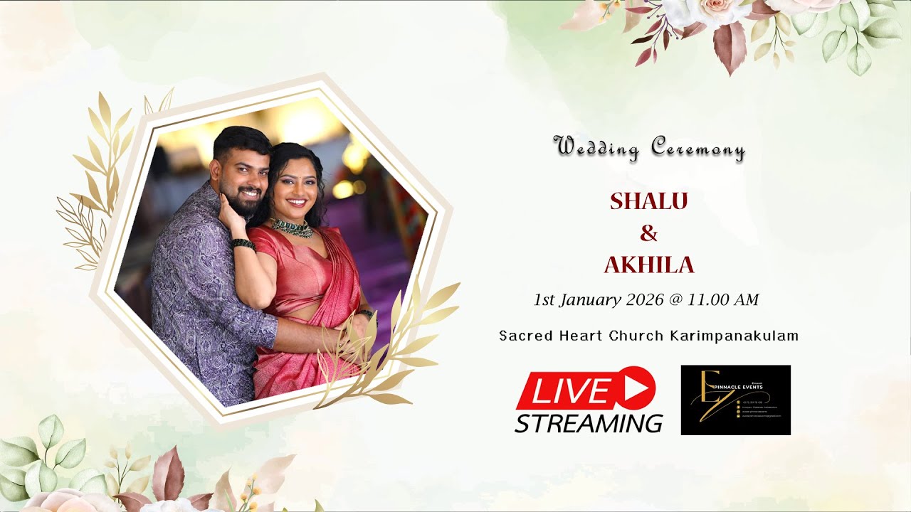 Wedding Ceremony of Shalu & Akhila || 01-01-2026 || Live Streaming ||