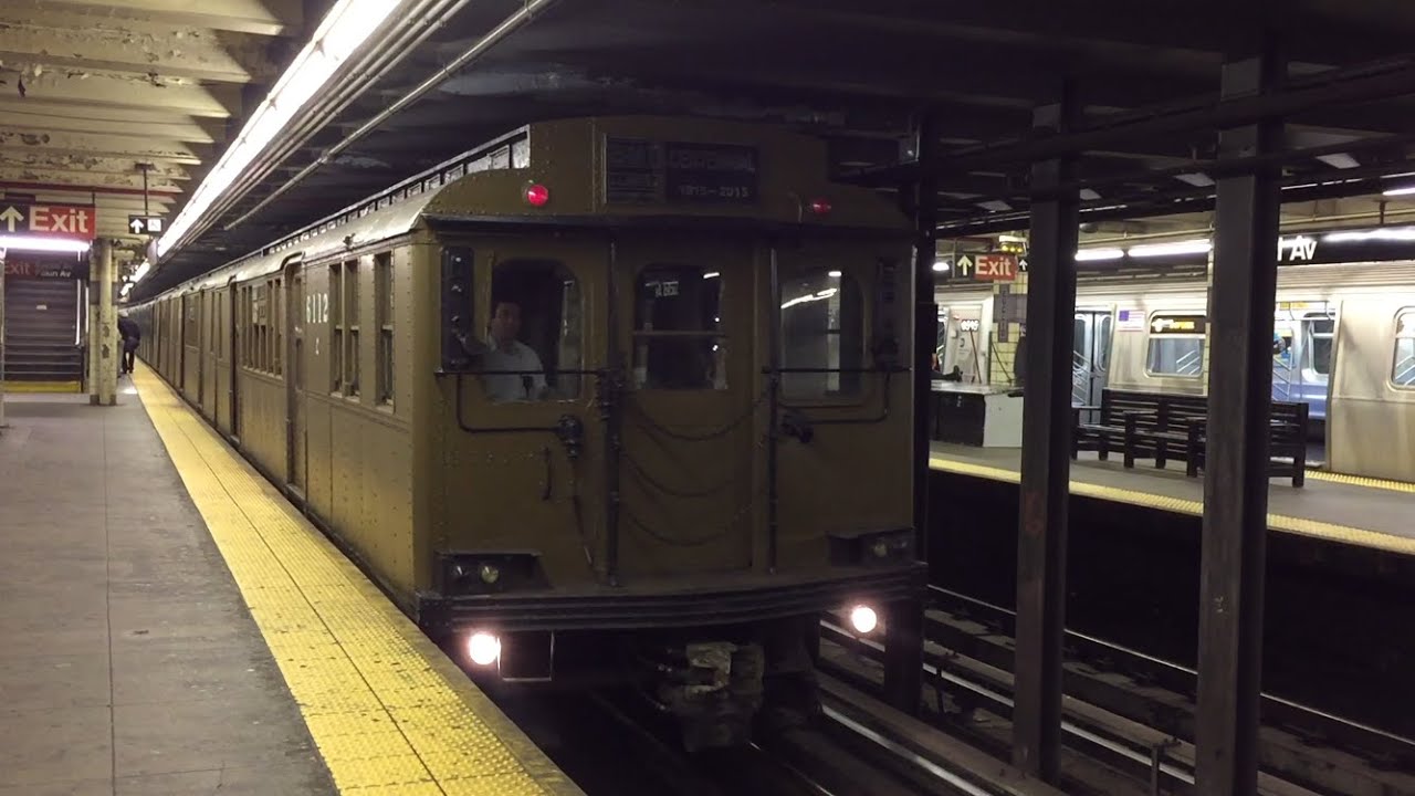 NYC Subway Nostalgia HD 60fps: BMT D-type Triplex & R1/9 Holiday Train Departs Euclid Avenue