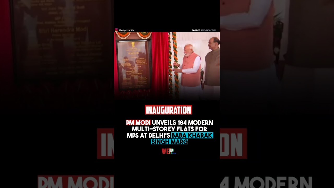 PM Modi Inaugurates 184 Ultra-Modern Flats for MPs in Delhi #shorts