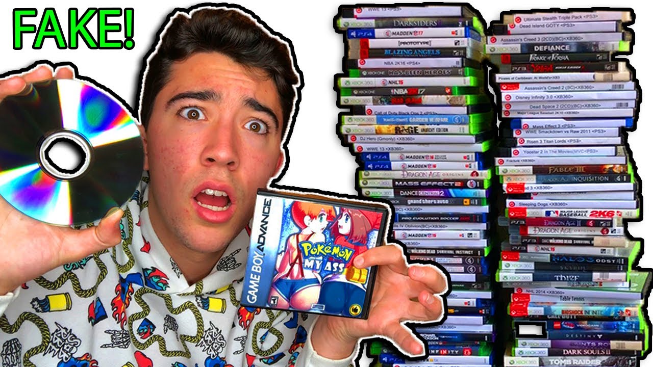 Selling 100 FAKE Games to GameStop!