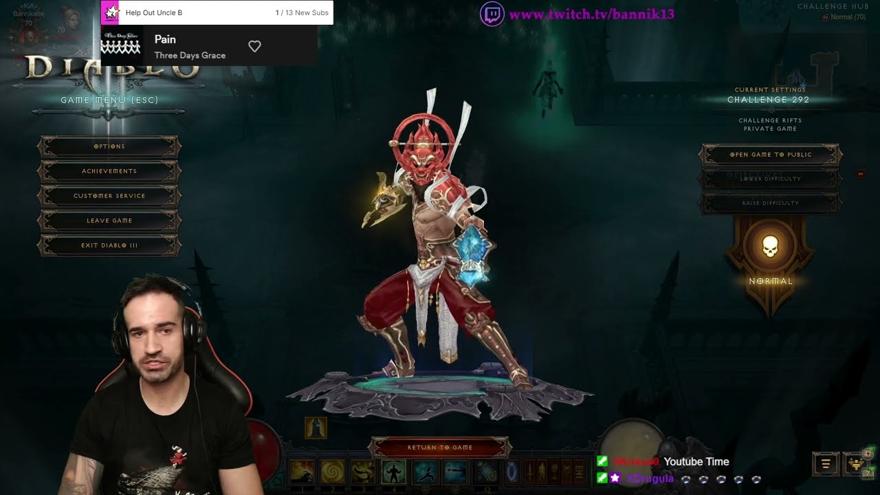 DIABLO 3 - Challenge Rift 292 - Raiment of a Thousand Storms MONK Easy Completion Guide