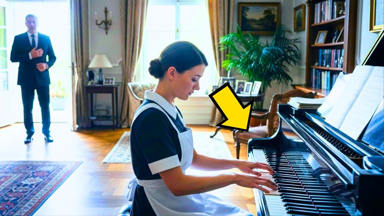 THE BOSS WAS FROZEN WHEN HE HEARD THE CLEANING EMPLOYEE PLAYING HIS LOST DAUGHTER’S SONG..