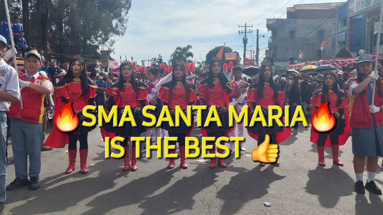 Display Drumband SMA SANTA MARIA Kabanjahe Tema (IBU) ⚘️ 17-08-2025 🇮🇩
