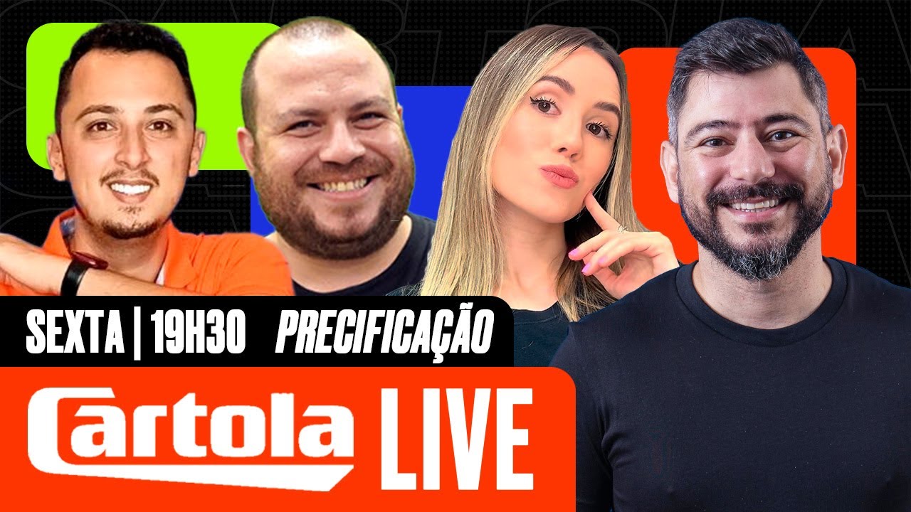 LIVE DO CARTOLA! CHEGOU A HORA DE CONHECER O PRE&Ccedil;O DE 12 MITOS DO CARTOLA PARA 2026