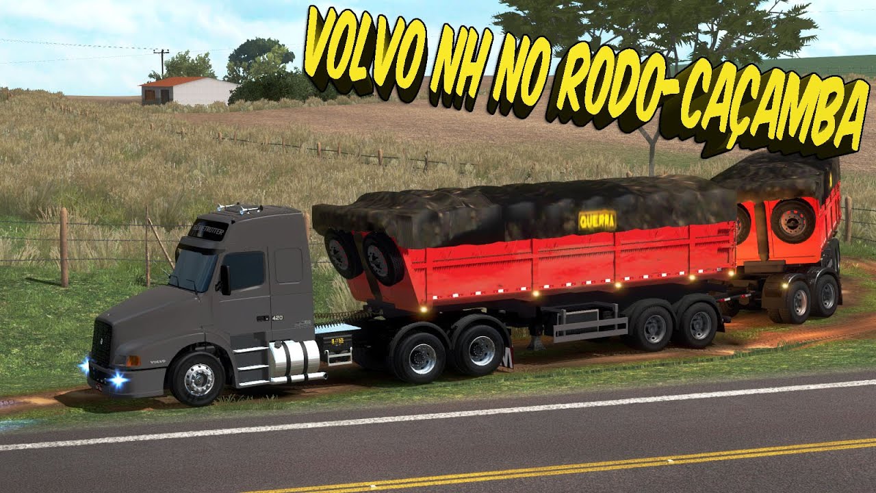 VOLVO NH 420 NO PUXE DA SOJA - RODO-CAÇAMBA E NOVOS LOCAIS NO MAPA - ETS 2 MODS