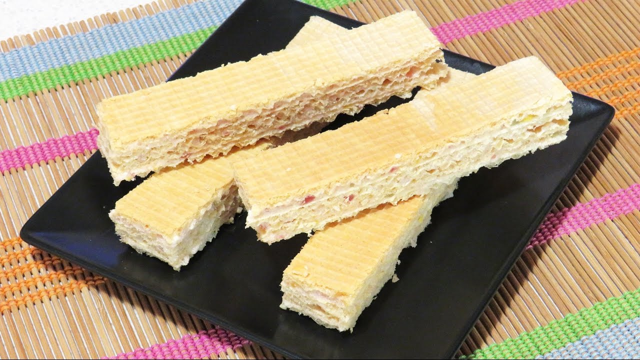 Foi de Napolitana cu Rahat si Lamaie (Reteta de Post) / Wafer Sheets with Turkish Delight and Lemon