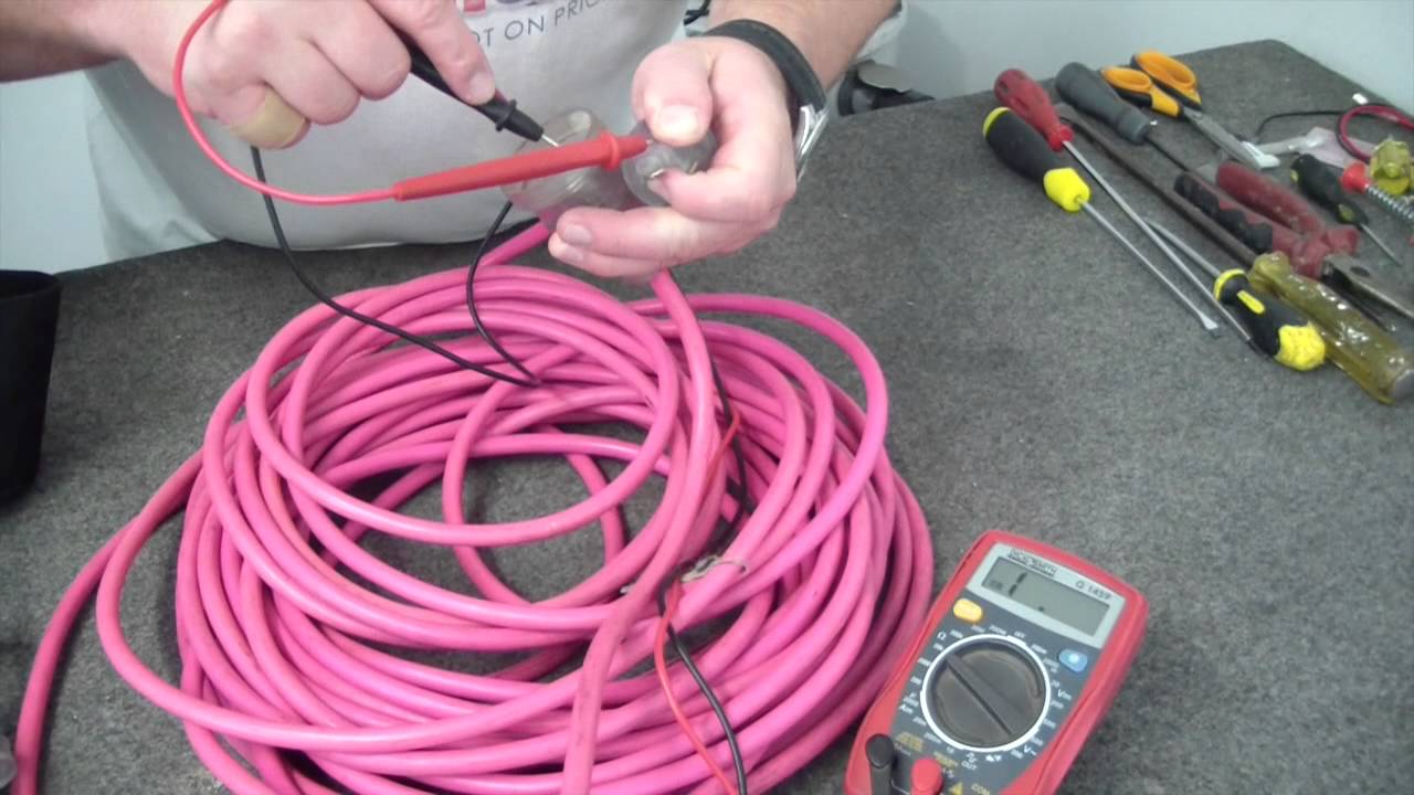 How to test a PacVac cord to see if it needs replacing