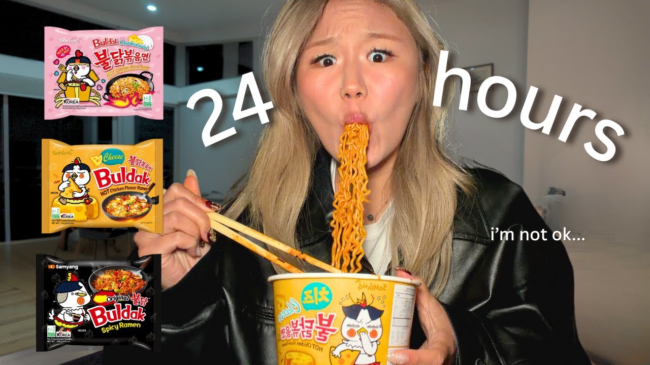 I ate ONLY Buldak Ramen for 24 hours