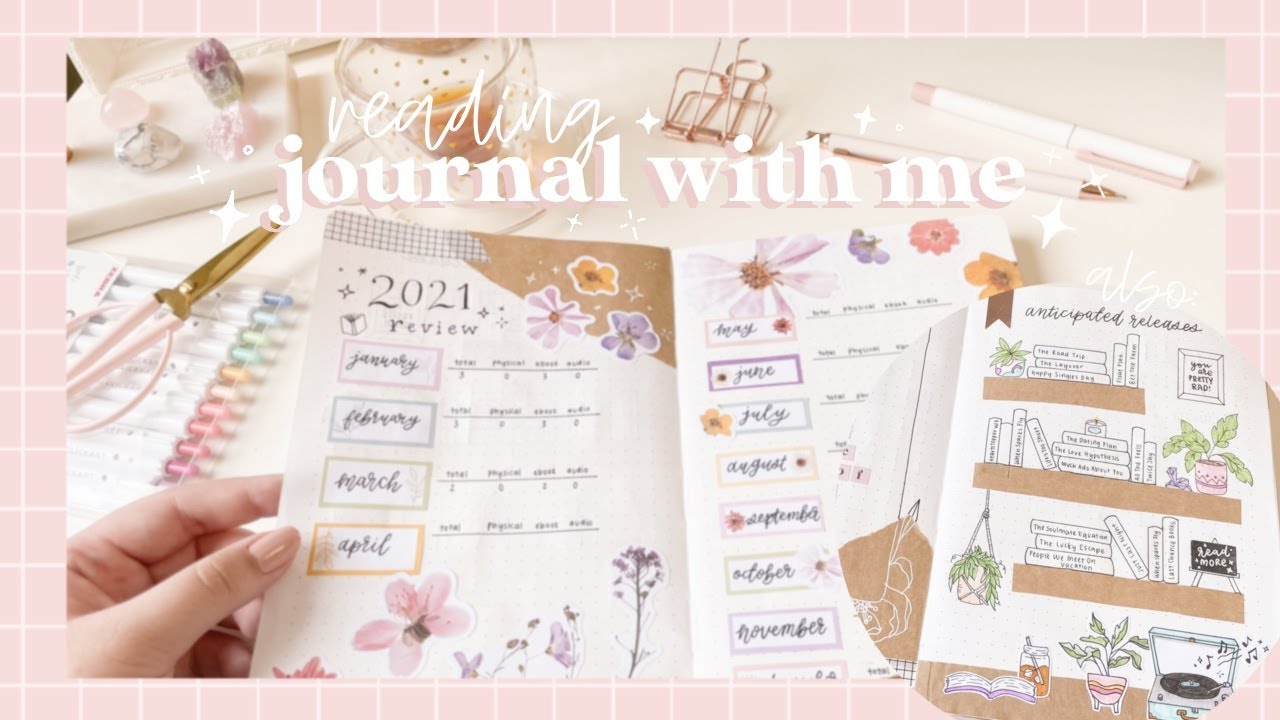 setting up my new reading journal! ✨ (simple 2021 bujo setup + inspo)