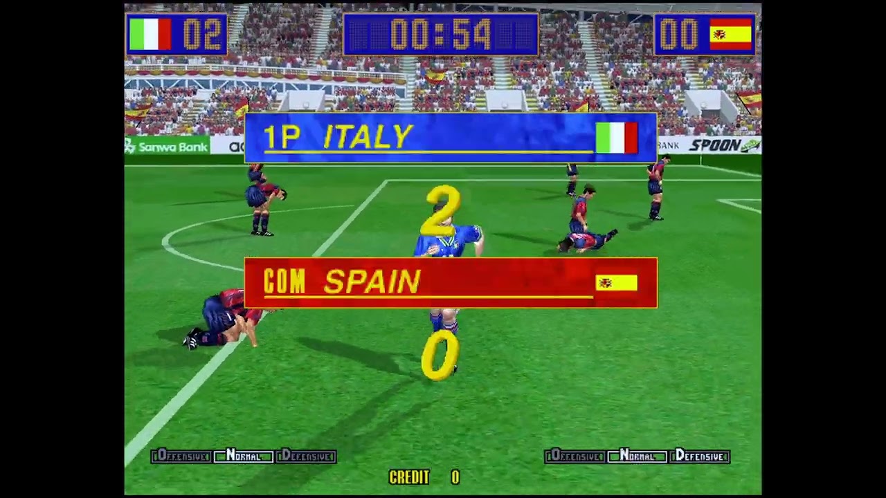 Virtua Striker 2 Team ITALY Playthrough 5
